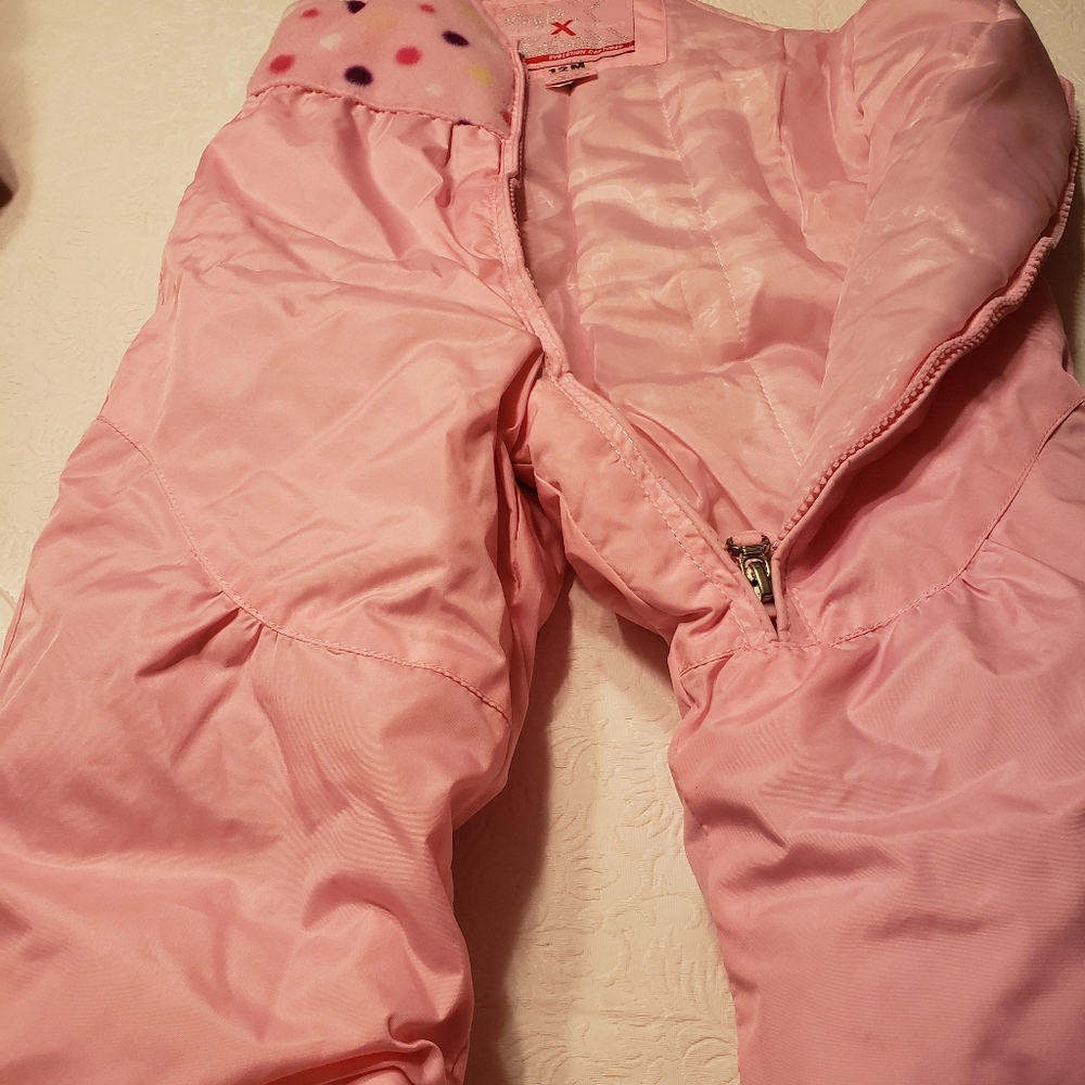 NWT 12 MONTH SNOW SUIT PINK - Picture 7 of 9
